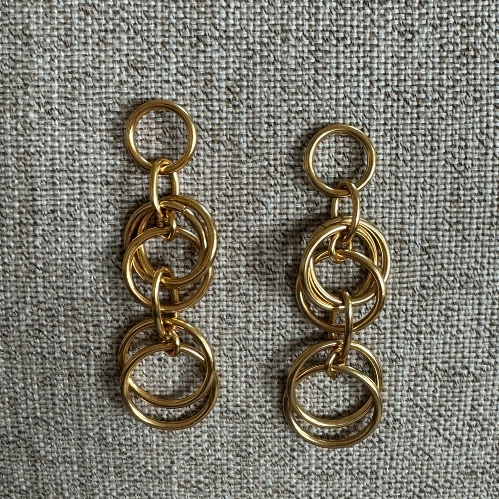 Gold earrings